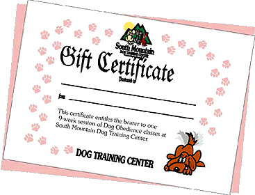 South Mountain Dog Training - Gift Certificate